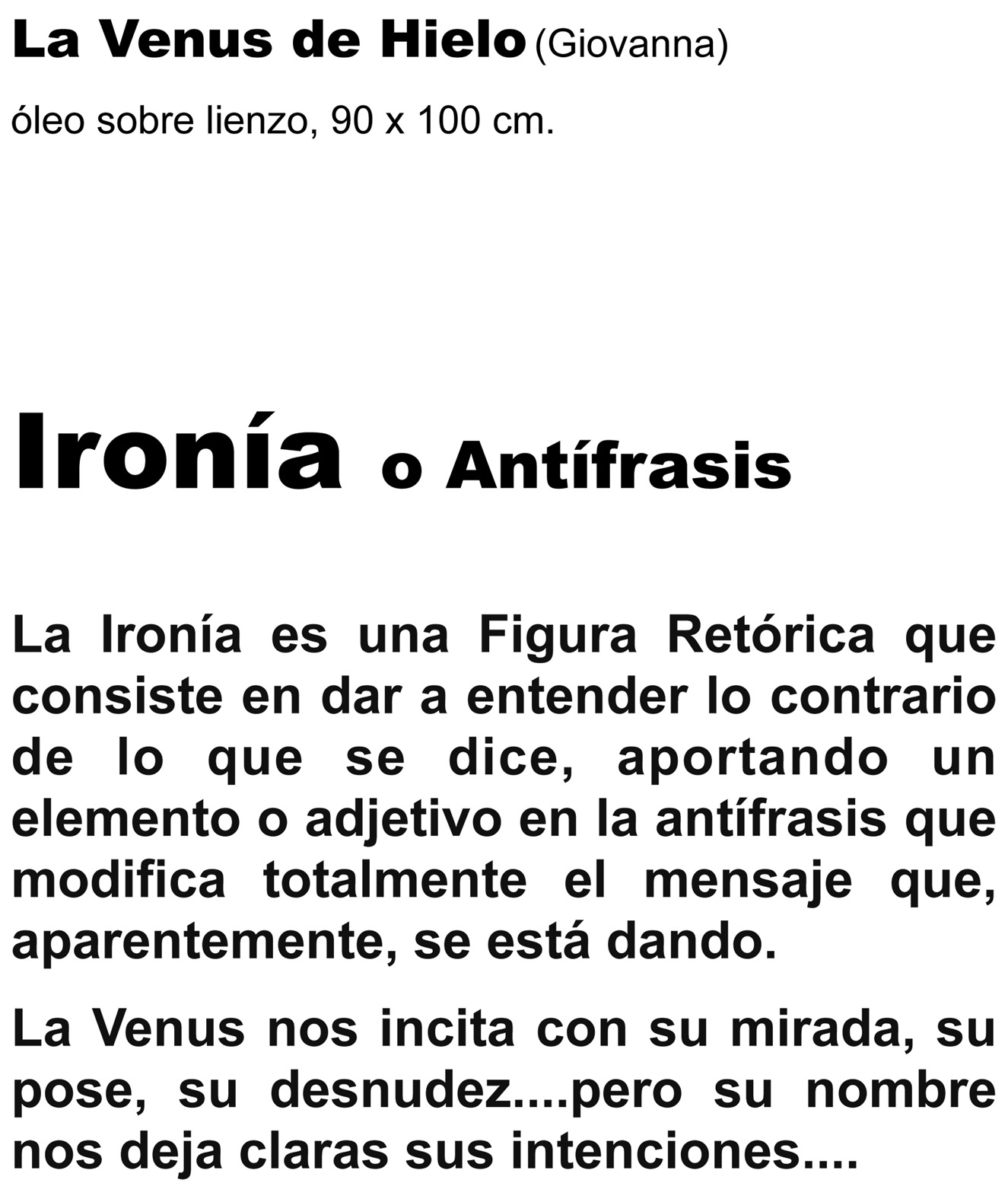 Ironía o Antífrasis - 